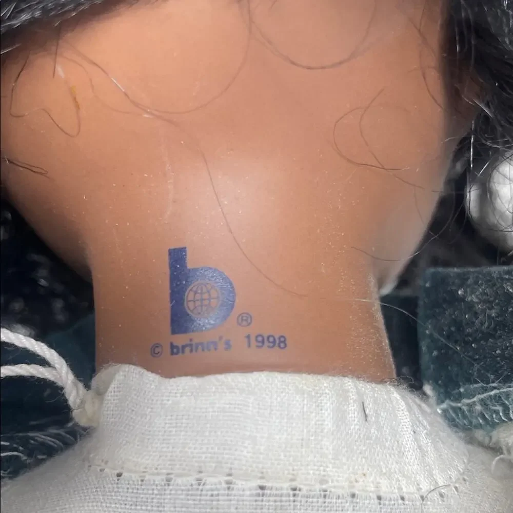 Vintage Brinn’s collectible African American porcelain doll- 1998